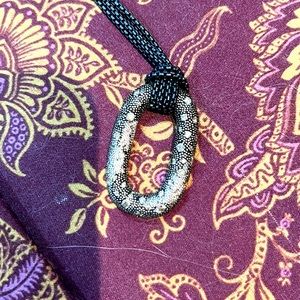 David Yurman Diamond Sterling Midnight Melange pendant 18" Necklace